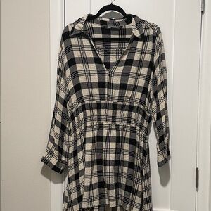 ZARA plaid mini dress